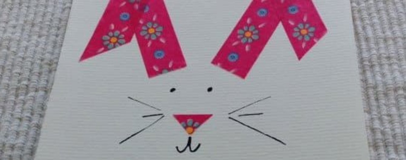 Osterkarten basteln: Hasengruß und Kükentanz - meinefamilie.at Osterkarte selber gemacht