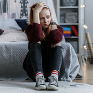 Verzweifeltes Mädchen