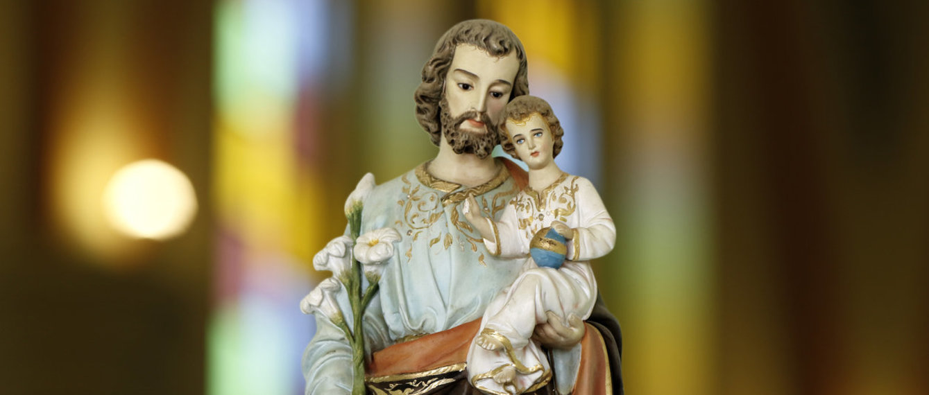 St. Joseph Figur mit Jesuskind