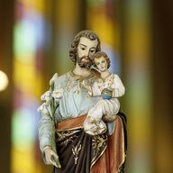 St. Joseph Figur mit Jesuskind