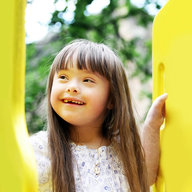 Kind mit Down Syndrom