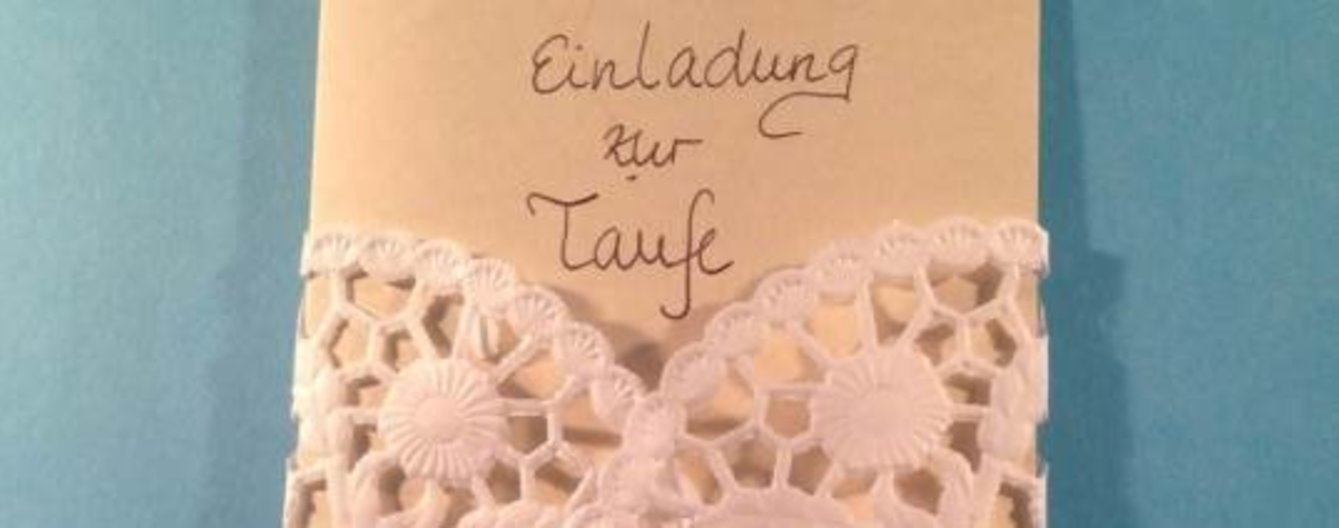 Einladung zur Taufe basteln - meinefamilie.at Einladungskarte