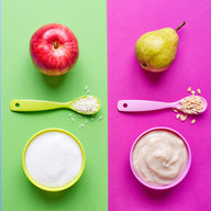 drei verschiedene Babybreie