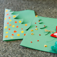 Selbstgemachte Weihnachtskarten